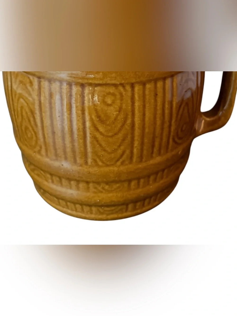 1920’s McCoy Art Pottery Stoneware Barrel Pitcher